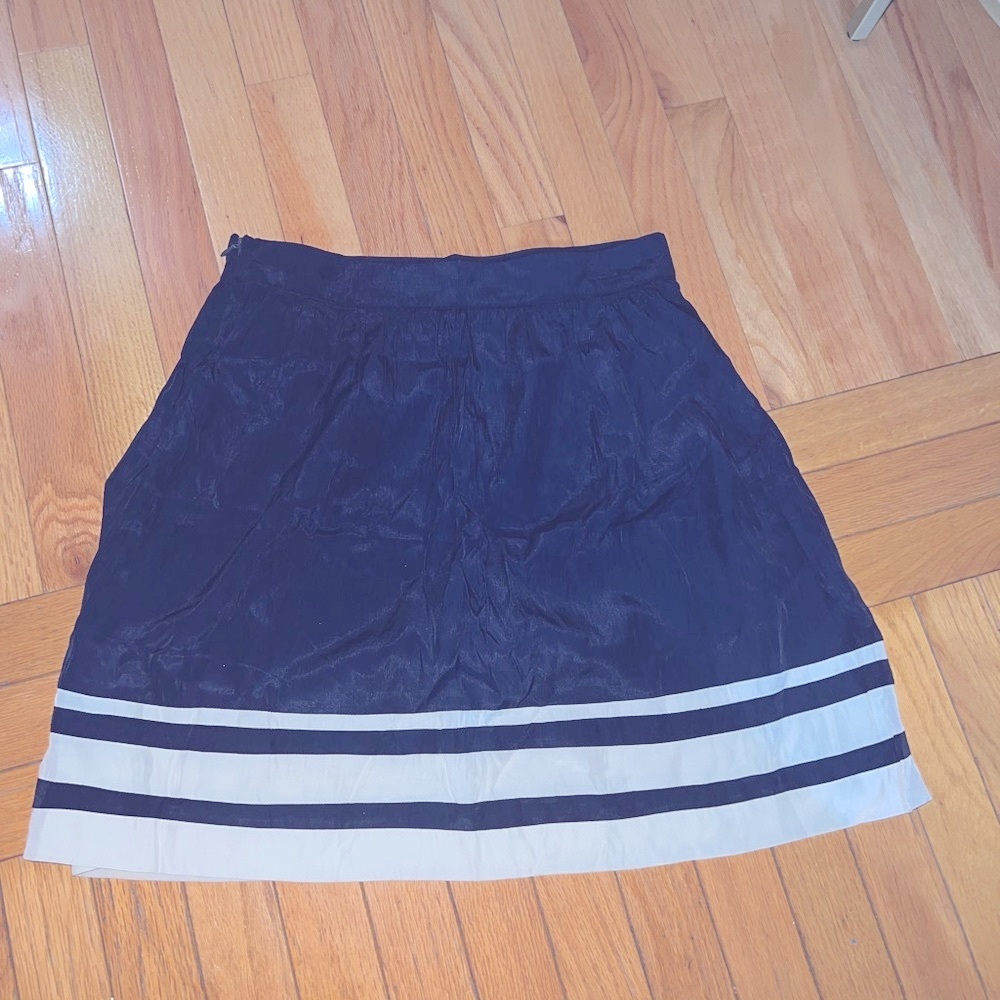 Mango navy blue skirt